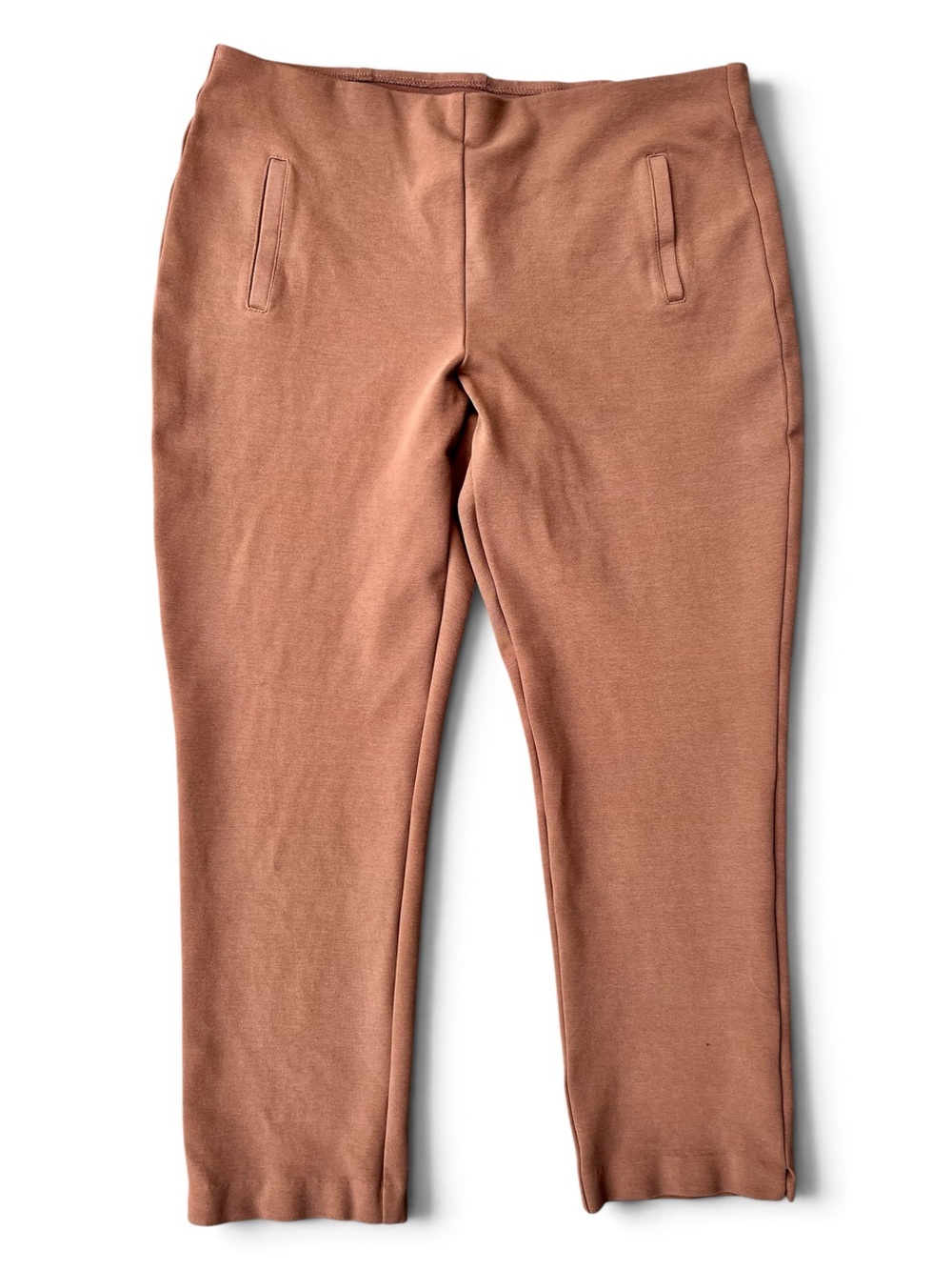 Chico's 3-Piece Outfit: Rust Linen Jacket (XL) Zebra Shirt (XL) Juliet Pants (L) - Picture 11 of 16